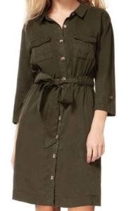Zara Trafalgar waist tie shirt dress